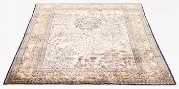 A Silk Gohm Rug, circa 200 x 135 cm.