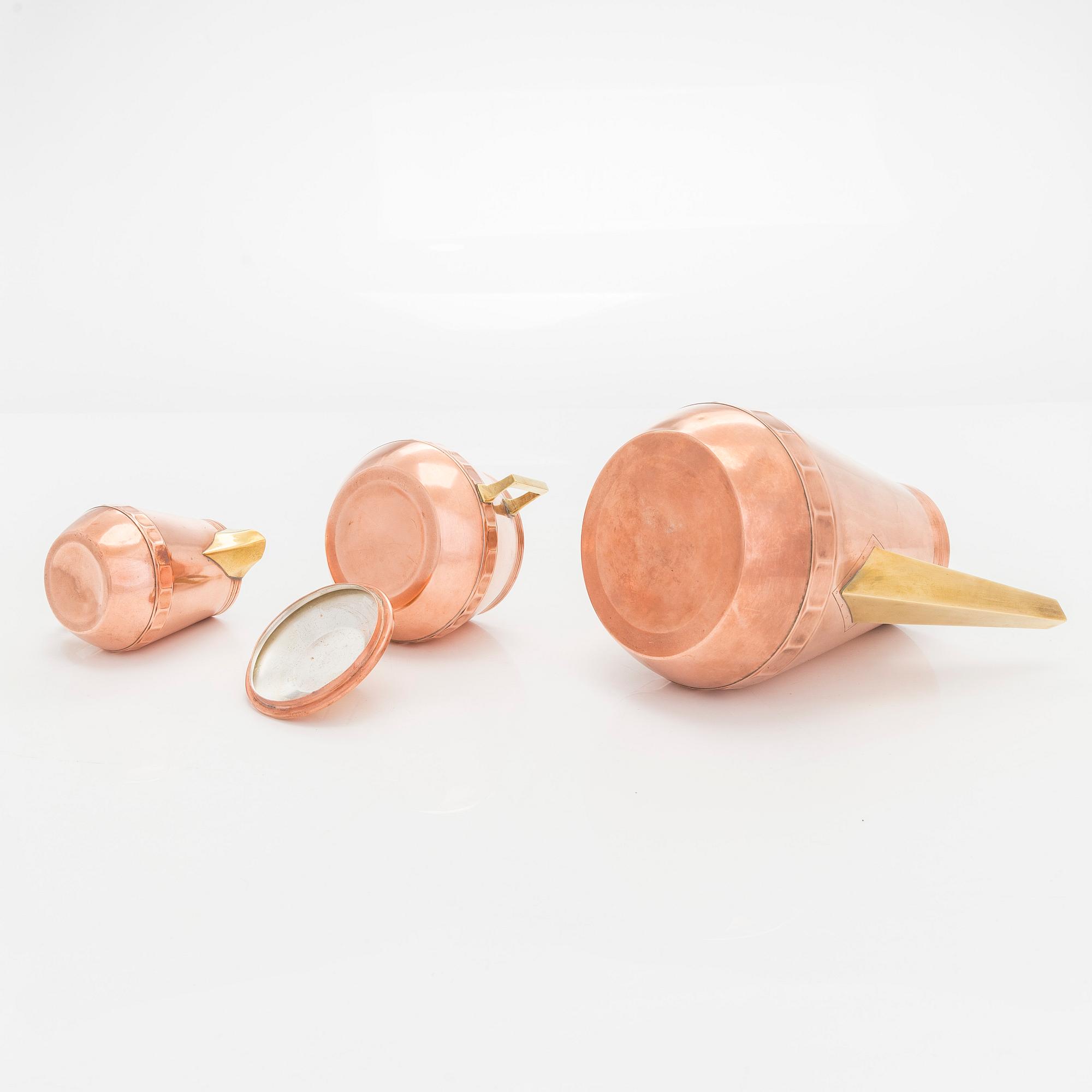 An early 20th century  4-piece coffee set.