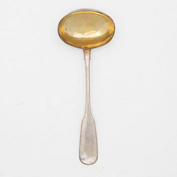 A Russian silver ladle, silver, Moscow 1869.