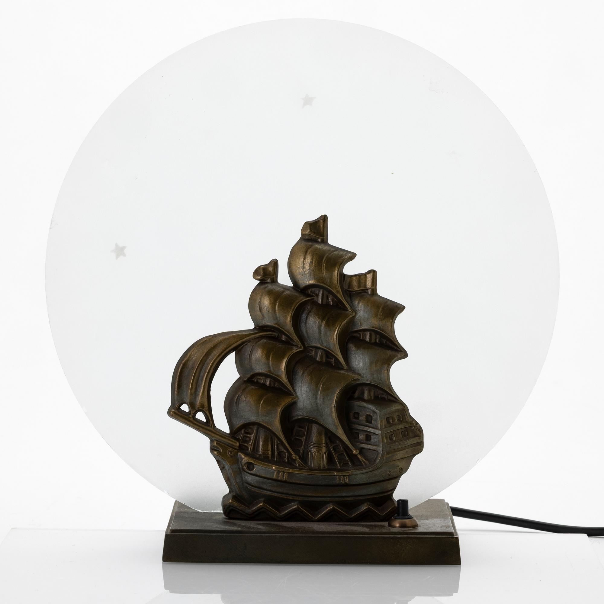 Table lamp, Art Deco, Stjärnmetall, first half of the 20th century.