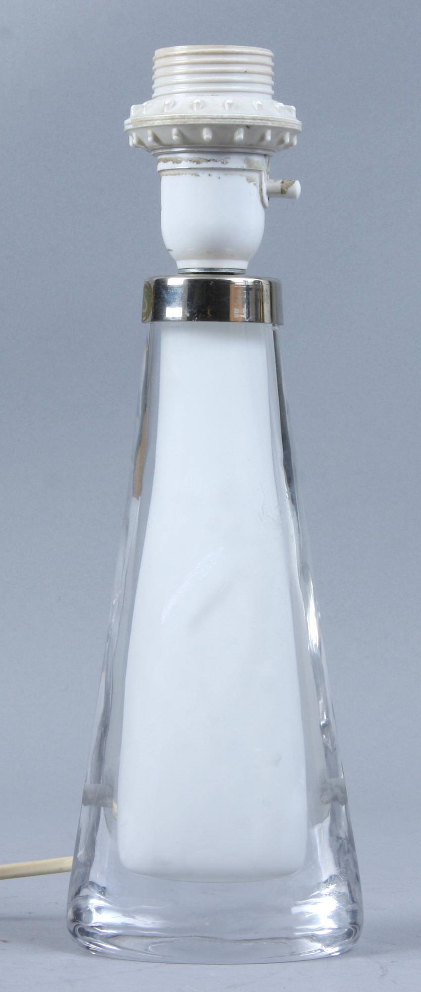 BORDSLAMPA, glas, Carl Fagerlund för Orrefors.
