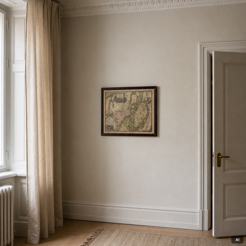 Johann Baptist Homann, Map, copper engraving, 18th century, "Stockholm".