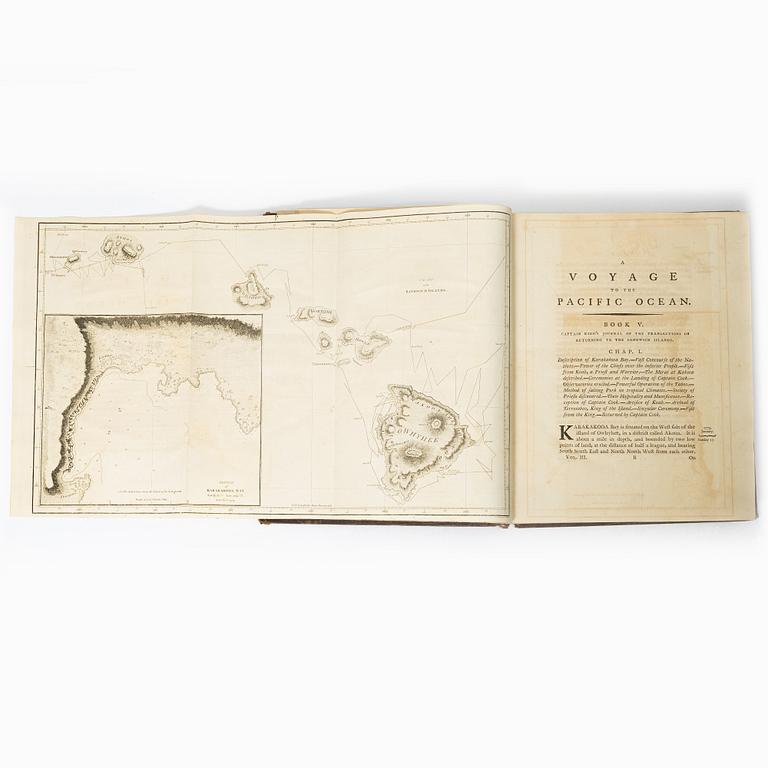Two volumes of Cooks travels, with 37 engraved plates + maps and charts.