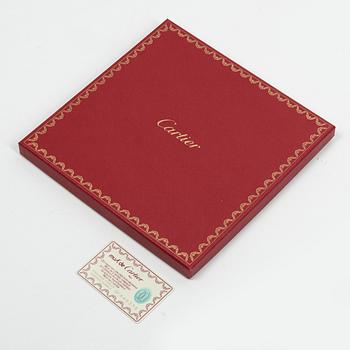 Cartier, a satin silk scarf.