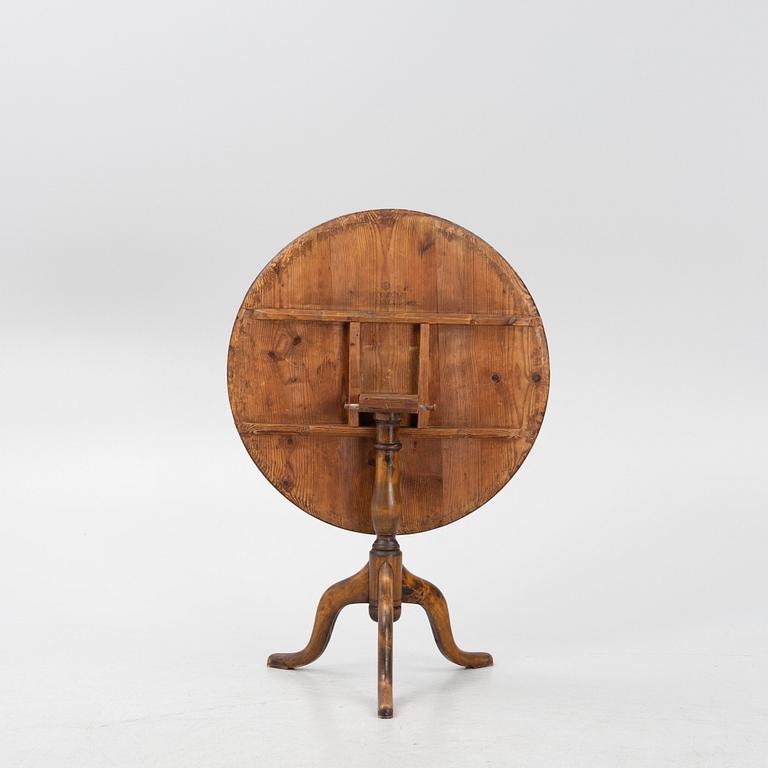 Fällbord, av Jacob Sjölin  (mästare i Köping och Kungsör 1767-85).