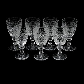 DESSERTVINGLAS, 7 st, "Elvira Madigan", Kosta, 1900-talets andra hälft.