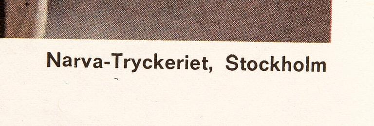 Filmaffisch James Bond "Älskade spion (The spy who loved me)" Narva-tryckeriet Stockholm 1977.