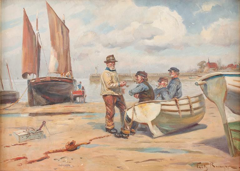 FRIEDRICH RAUPP, olja på duk, signerad.