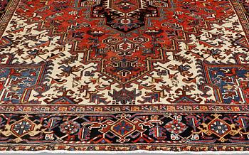 A carpet, Heriz, c. 340 x 252 cm.