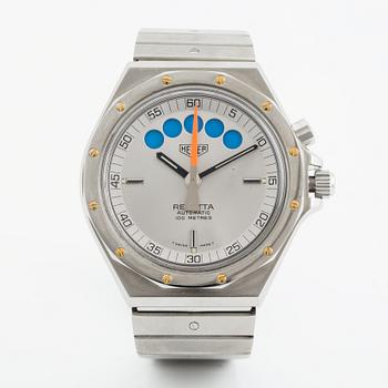 Heuer, Regatta, wristwatch, 40 mm.