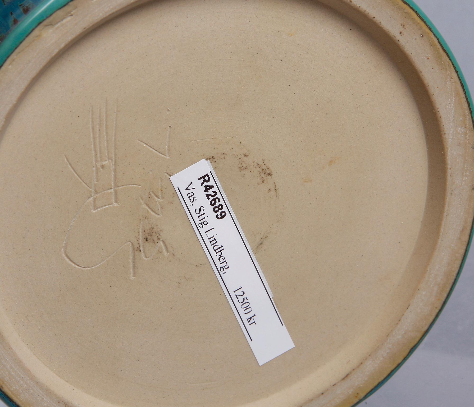 VAS, stengods, Stig Lindberg Gustavsberg.