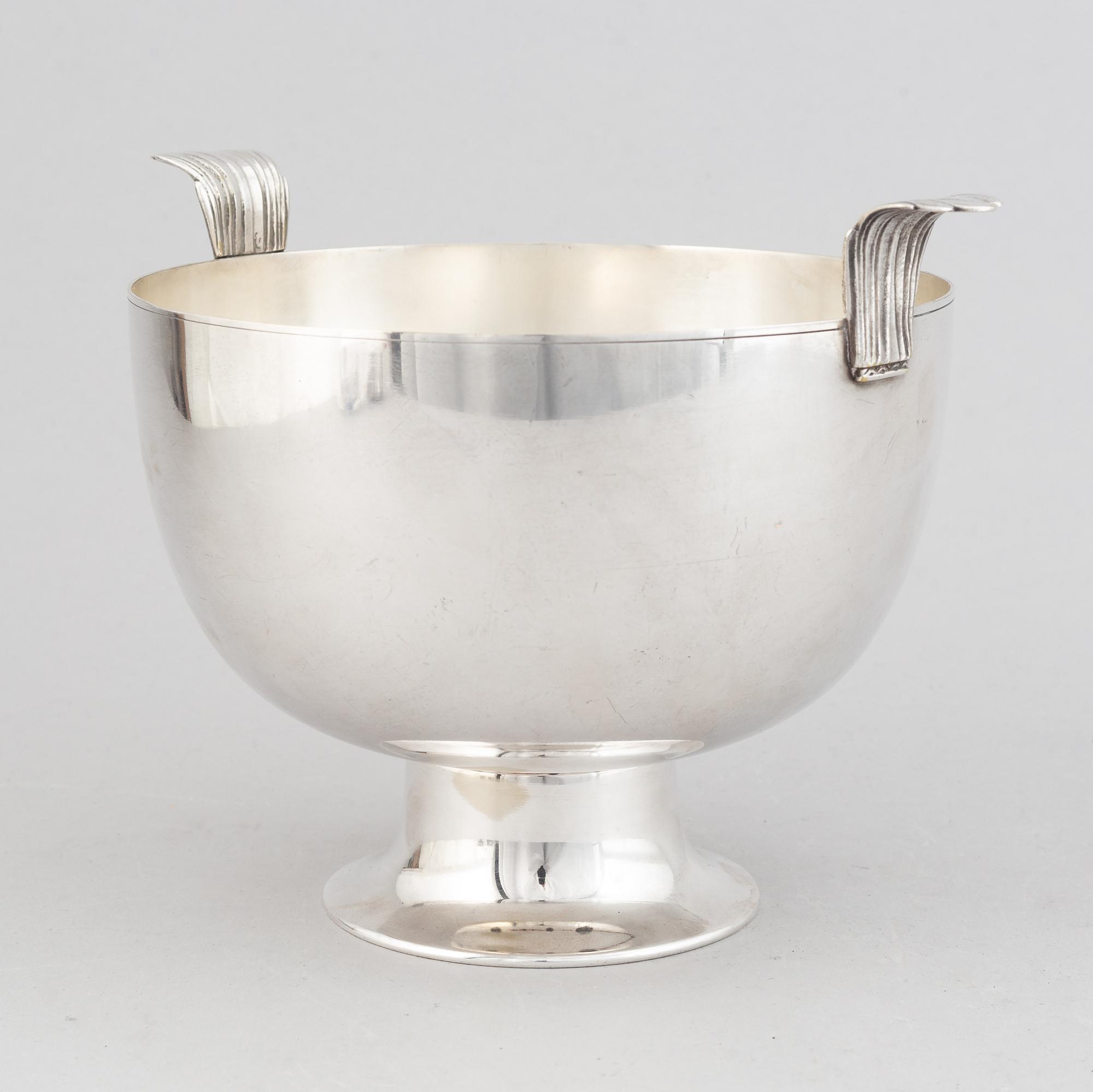 Karl Wojtech, a silver plated bowl, circa 1925.