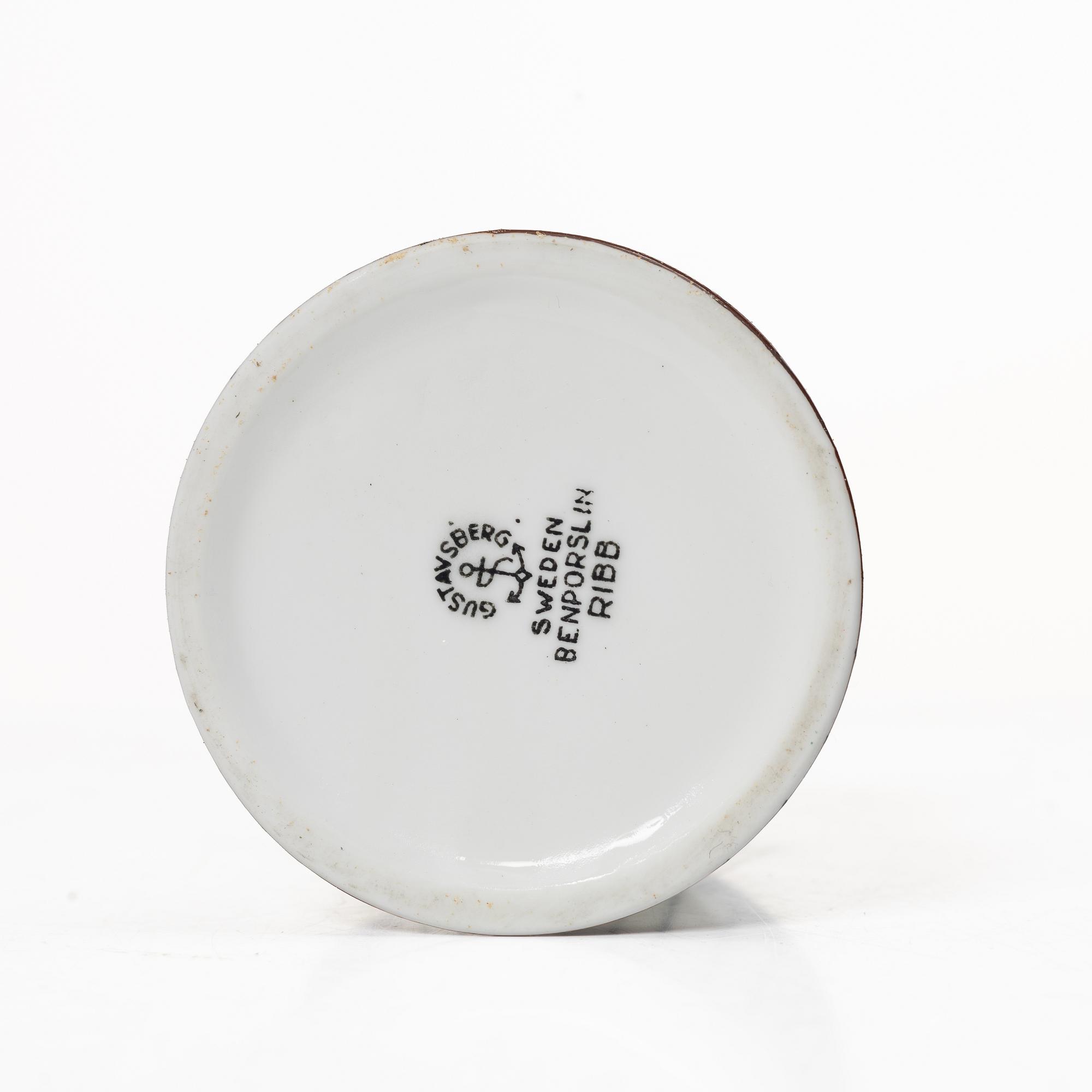 Stig Lindberg, Coffee service, 16 pieces, porcelain, “Spisa Ribb”, Gustavsberg.