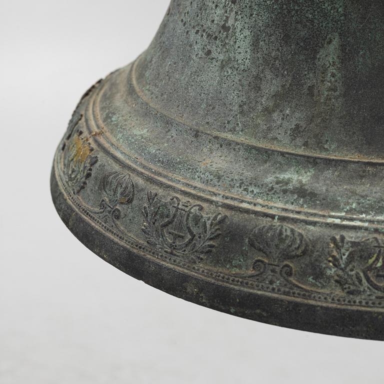 A bronze bell by C.A. Norling, later part of the 19th century.