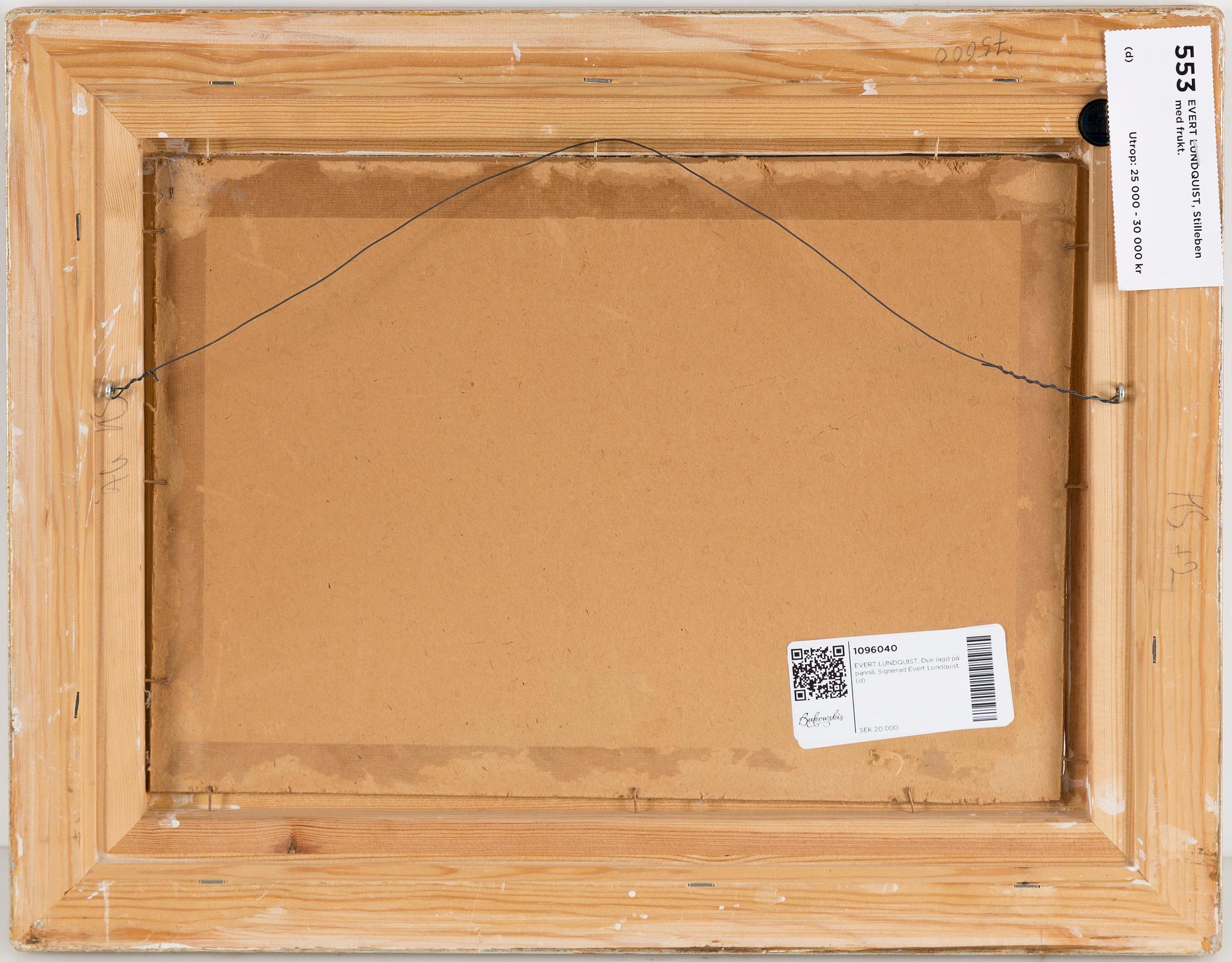 Evert Lundquist, EVERT LUNDQUIST, Canvas laid on panel, Signed Evert Lundquist.