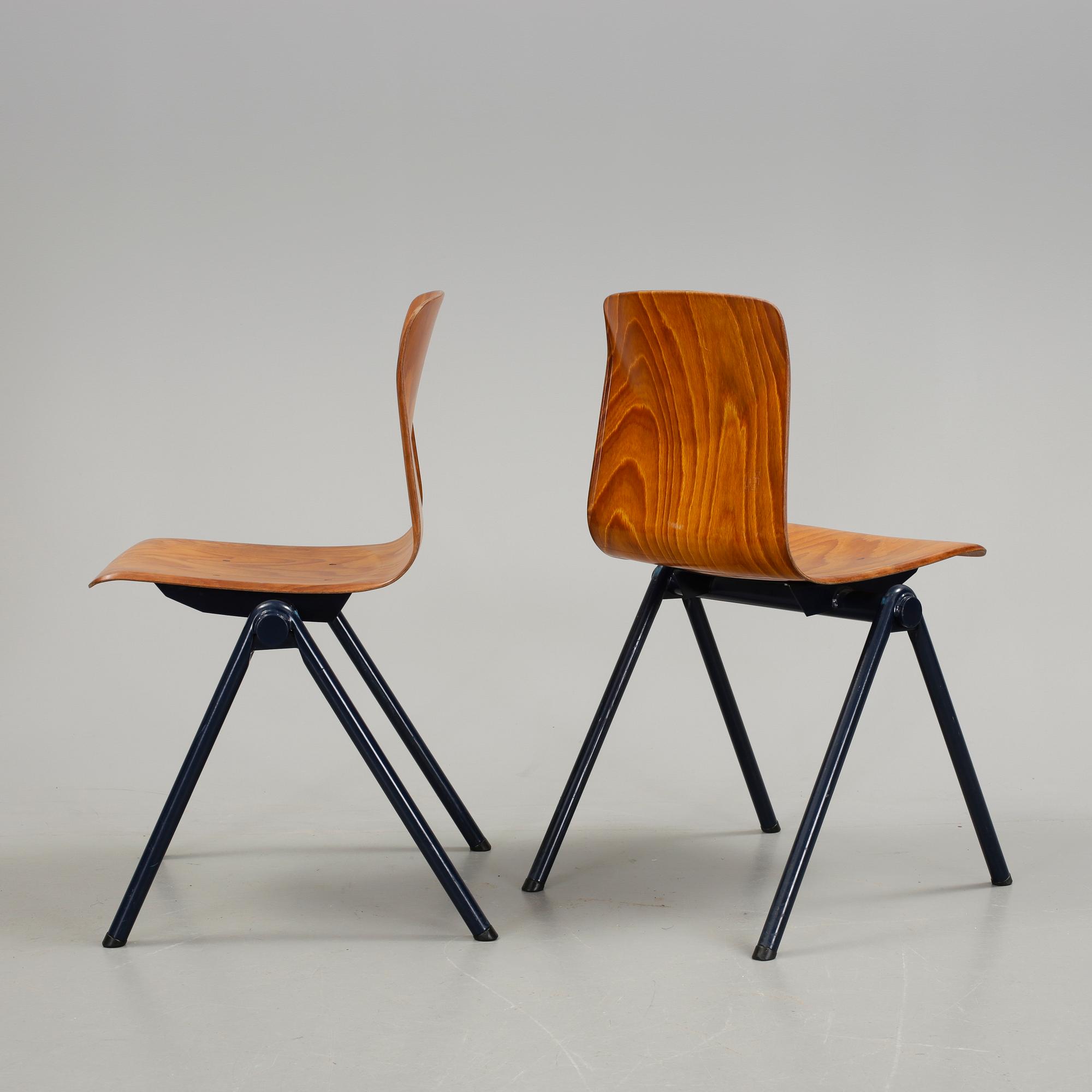 STOLAR 6 st, Thur-Op-Seat, Pagholz, Västtyskland 1960-tal.