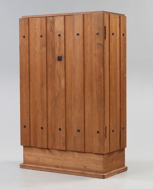 An Axel Einar Hjorth 'Lovö' pine cabinet, Nordiska Kompaniet, Sweden 1930's.