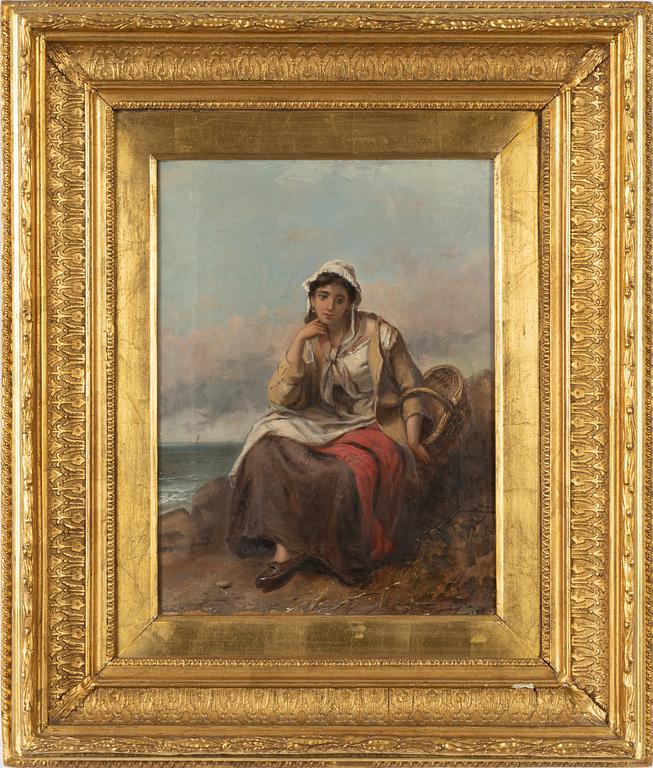 Thomas Kent Pelham. Woman sitting by the sea.