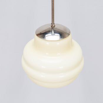 A 1930s-40s pendant ceiling light.