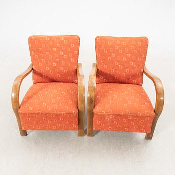 Fåtöljer, ett par, 1940-tal.