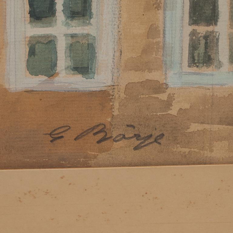 GIDEON BÖRJE, akvarell. Signerad.