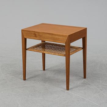 A teak bedside table by Severin Hansen for Haslev, designed 1957.