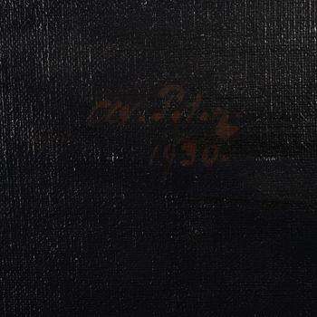 Axel Peter, oil on canvas, signed and dated 1930.