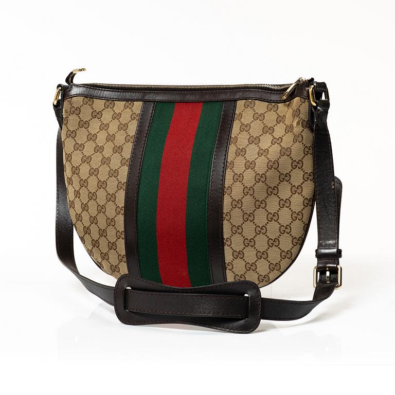 Gucci, Bag, "Vintage Web Saddle GG Bag".