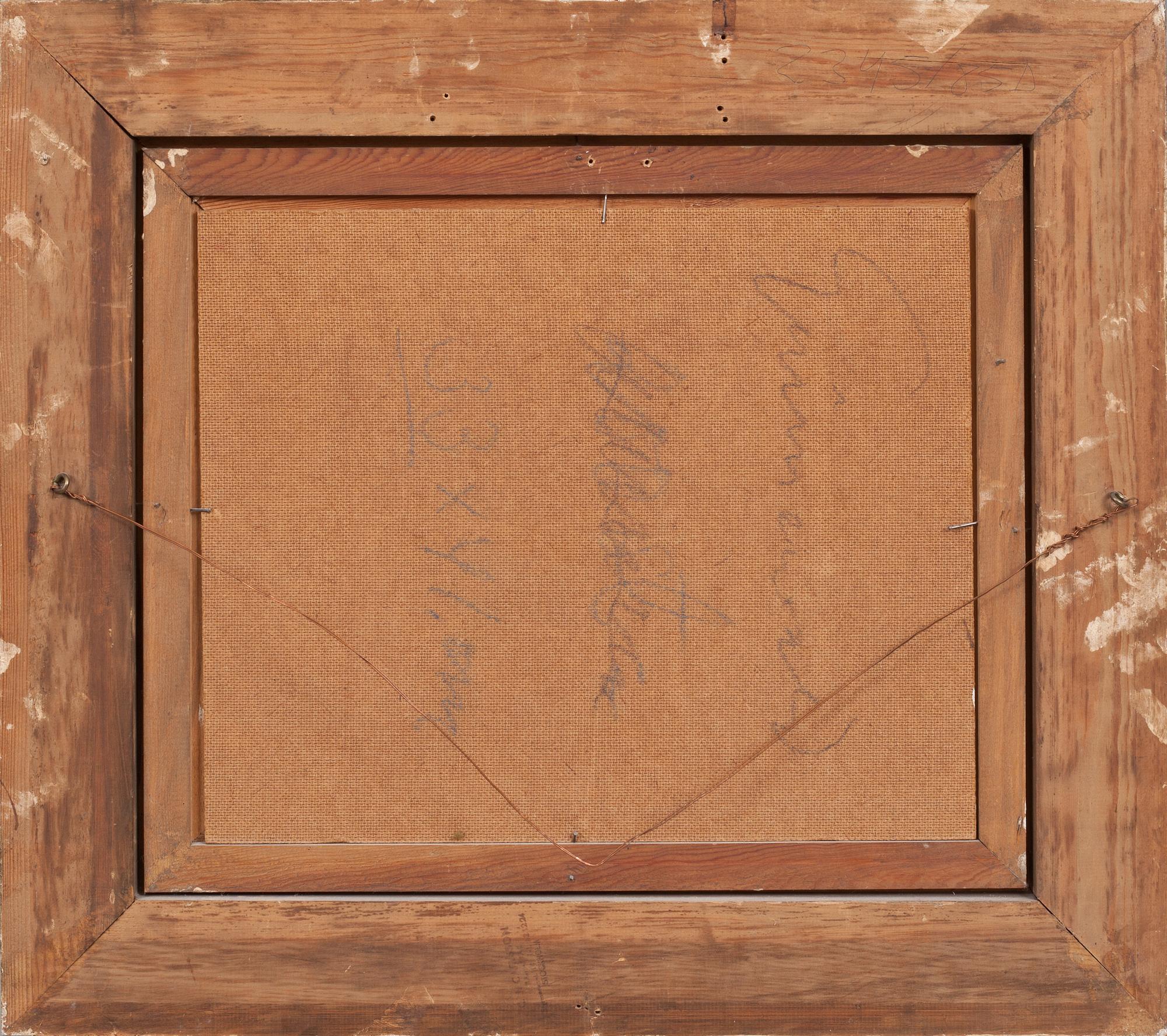 ISAAC GRÜNEWALD, olja på pannå, signerad.