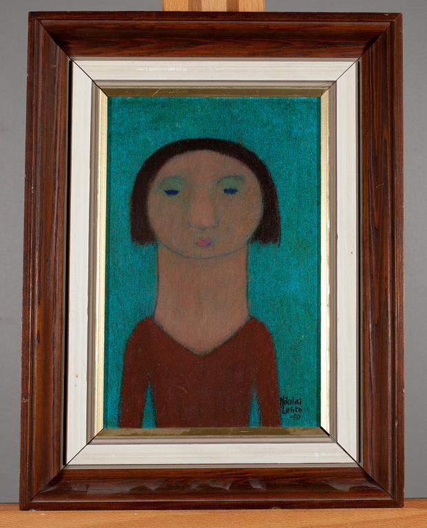NIKOLAI LEHTO, olja på masonit, signerad och daterad -80.
