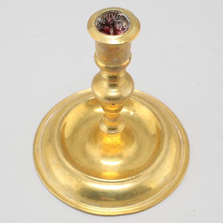 An 18th century candlestick.