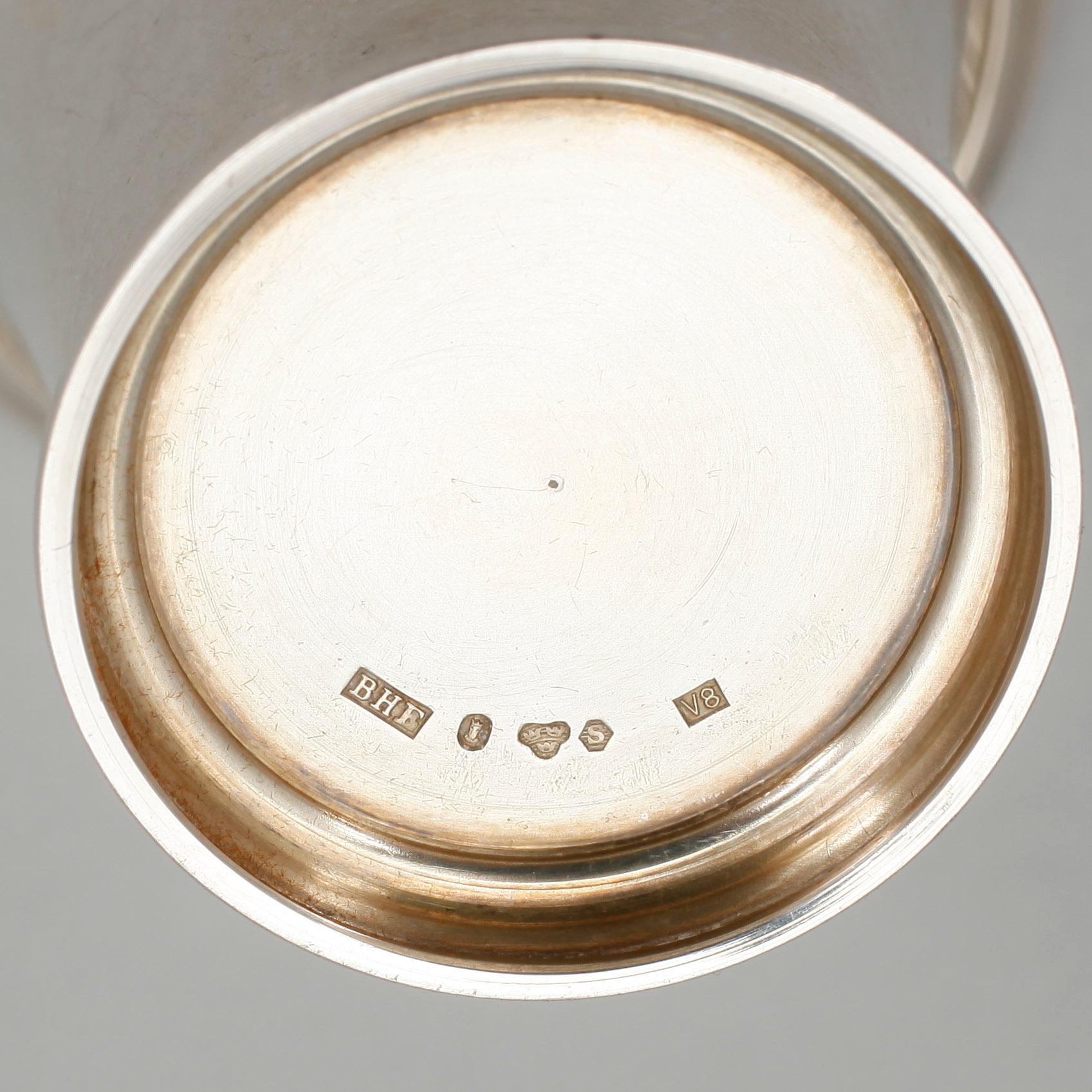 PARTI  SILVER, 5 delar, bland annat W A Bolin, Stockholm, 1929. Vikt ca 350 gram.