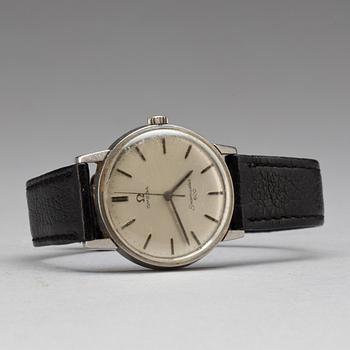 ARMBANDSUR, herr, stål "Seamaster", Omega, 1950/60-tal.