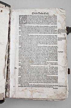 Gustav Vasas bibel "Thet är all then heligha scrifft, på Swensko...".