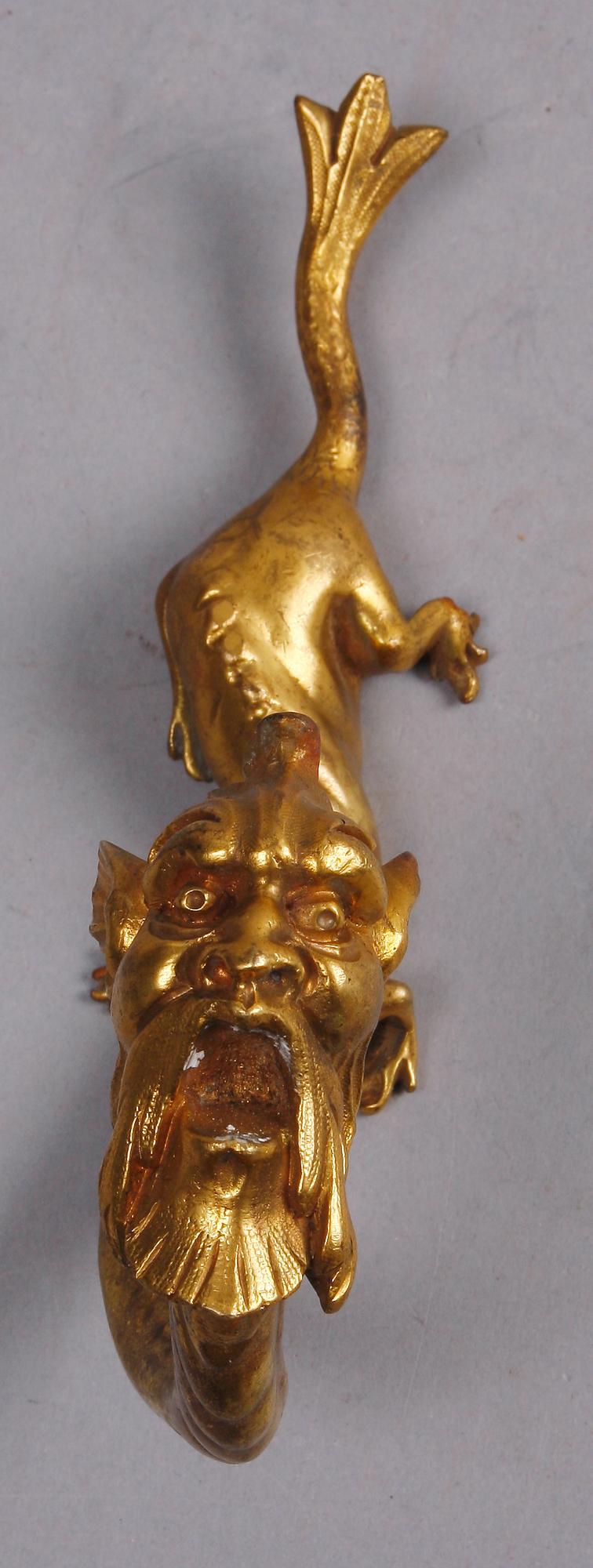 HÄNGARE, ett par, brons, 1800/1900-tal.