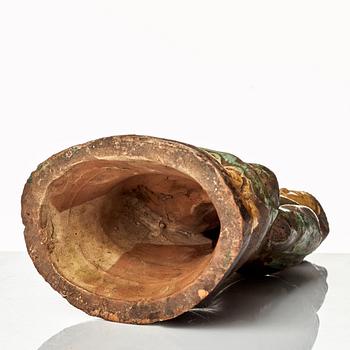 SKULPTUR, lergods. Mingdynastin (1368-1644).