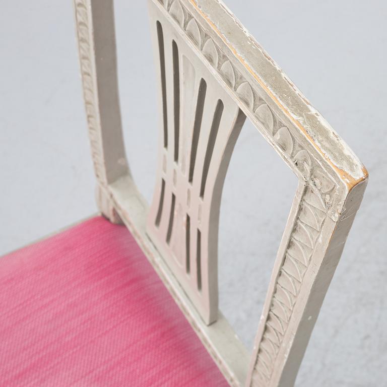 Stolar, 5 st, omkring år 1800, Sengustavianska.