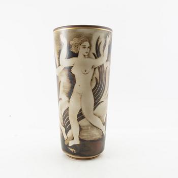 Gunnar Nylund, vase "Flambé" model 7161 stoneware.