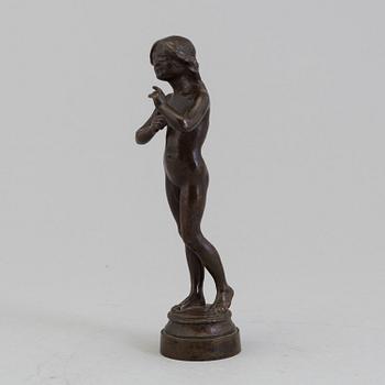 HUGO ELMQVIST, sculpture, bronze, signed.