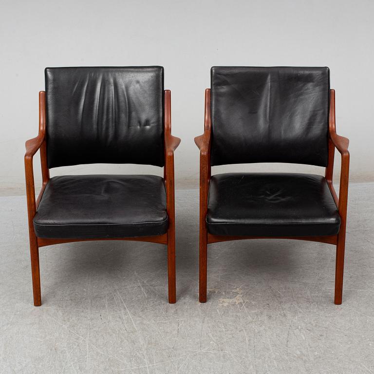 KARL ERIK EKSELIUS, a pair of late 20th Century easy chairs.