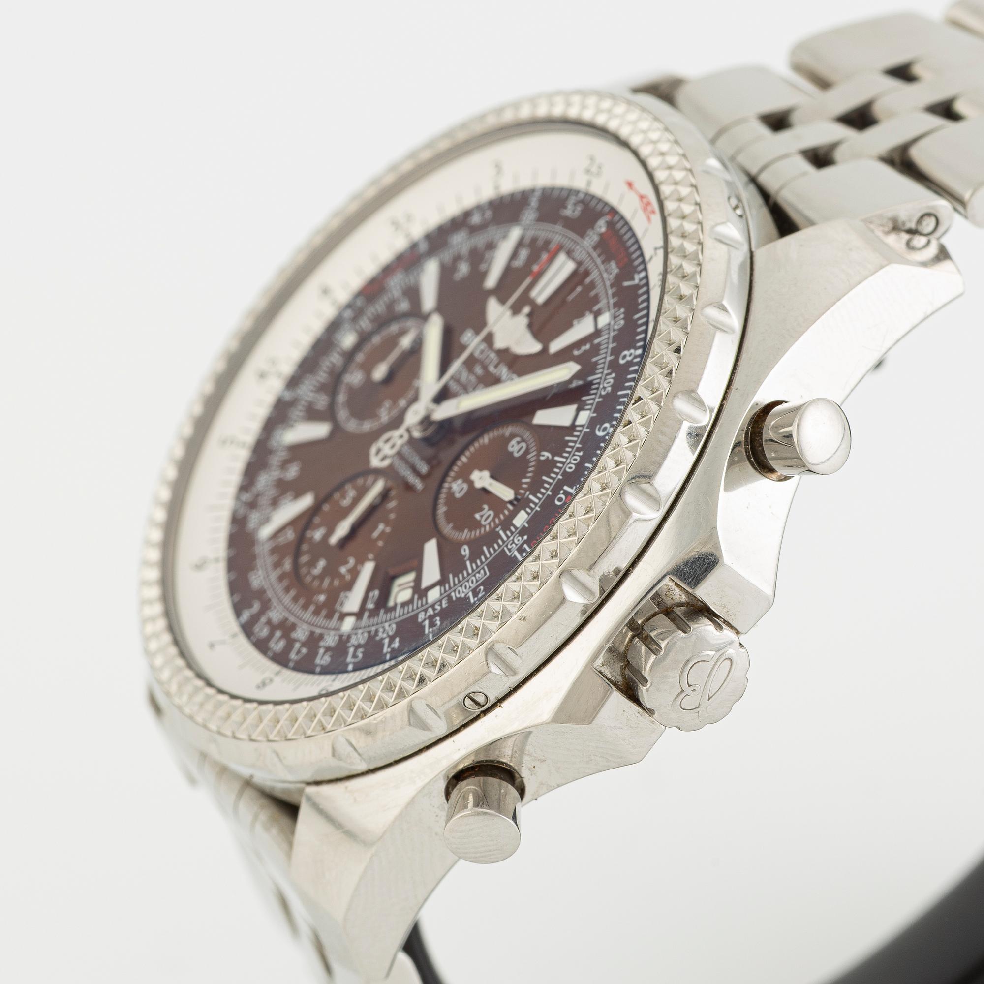 Breitling, Bentley Motors, wristwatch, chronograph, 48.7 mm.