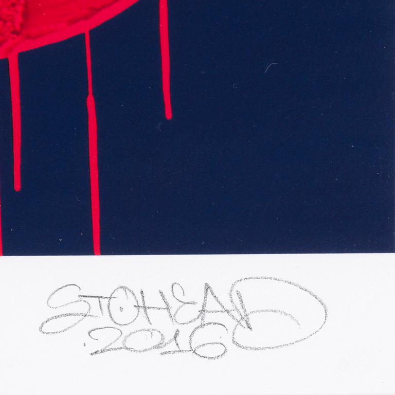 STOHEAD, "What goes around comes around", serigraph, signed and numbered 12/33.