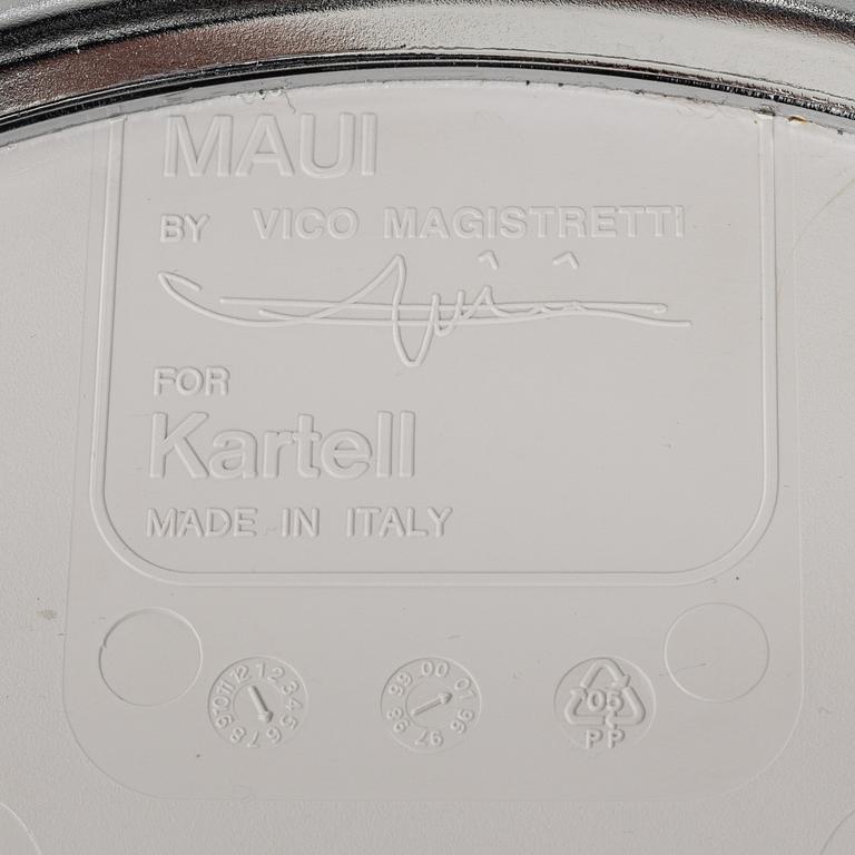 Vico Magistretti, karmstolar, ett par, "Maui", Kartell, formgivna 1996.