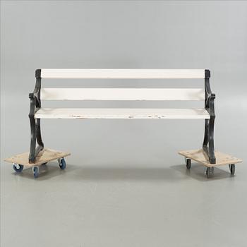 FOLKE BENSOW, trädgårdssoffa, Näfveqvarns Bruk, 1900-talets första hälft.