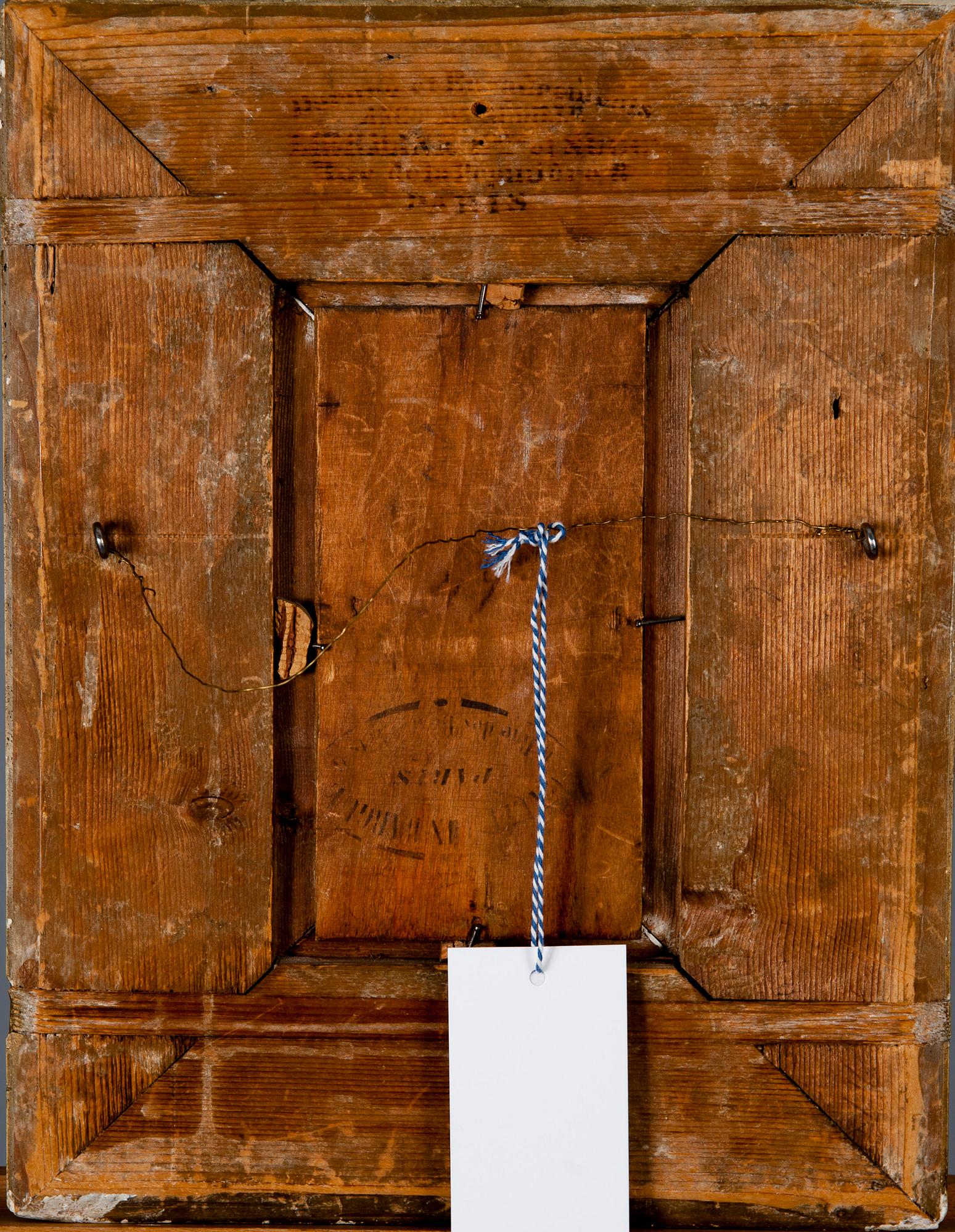 OKÄND KONSTNÄR, olja på pannå, signerad.