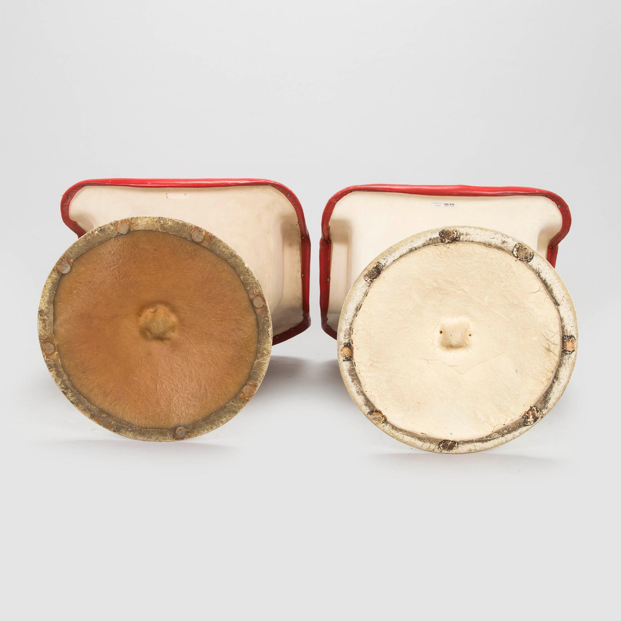 Yrjö Kukkapuro, nojatuoleja, pari, "Junior", Haimi, 1960-luku.