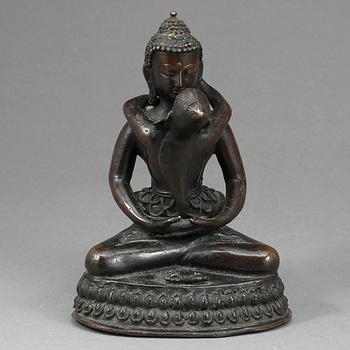 FIGURIN, brons, troligen Indien 1800-tal.