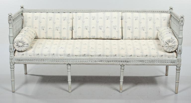 SOFFA, sengustaviansk stil,1800-tal.