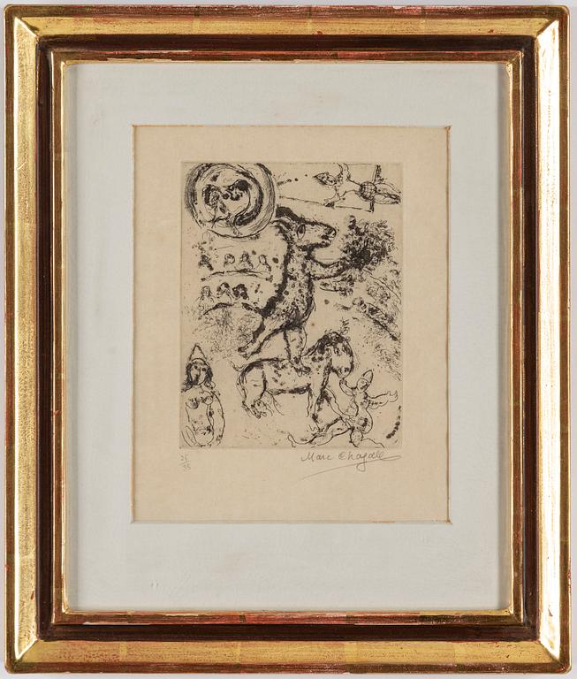 MARC CHAGALL, etching, signed and numbered 25/35.