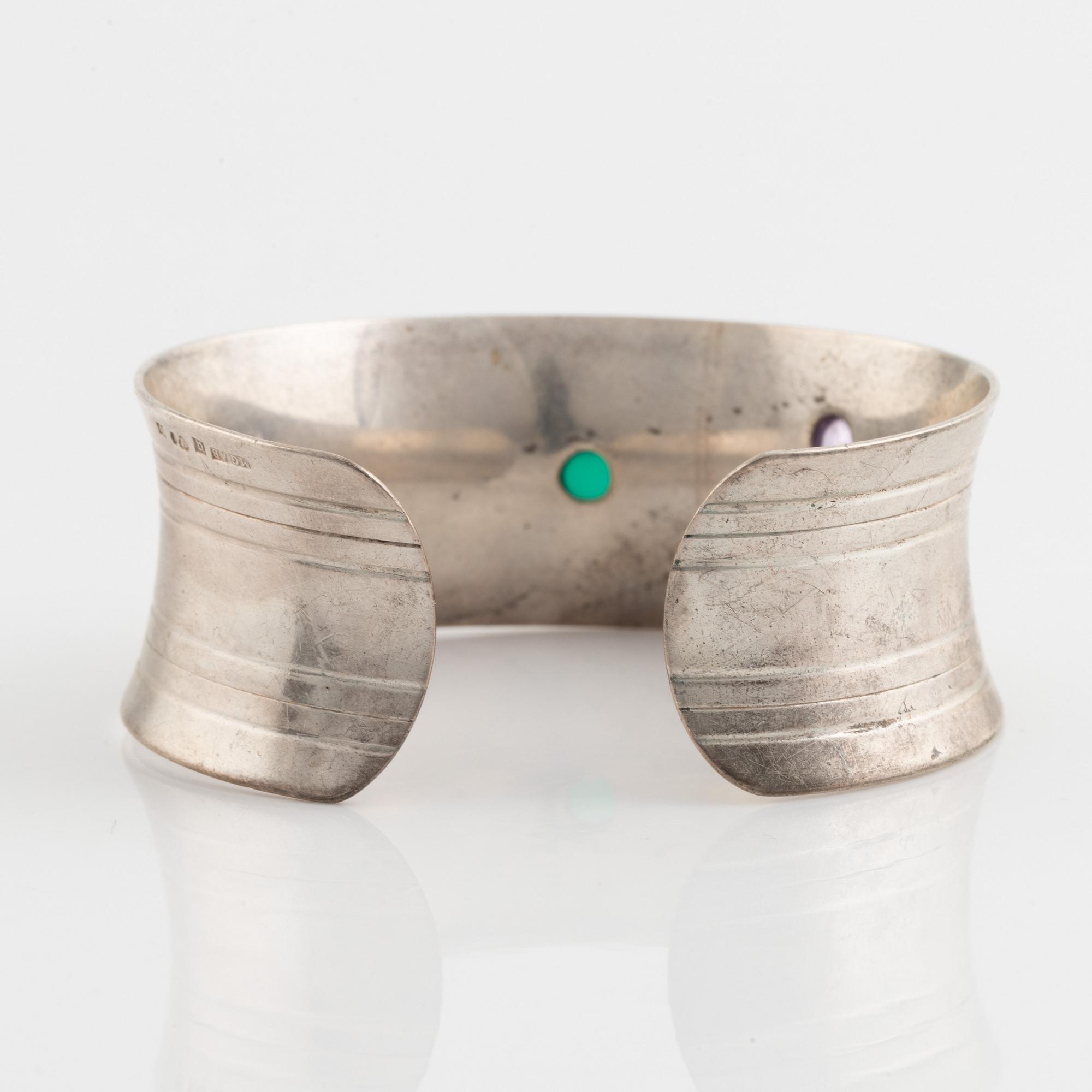 Armring, silver, Markströms.
